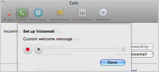 Set up voicemail box with custom welcome message