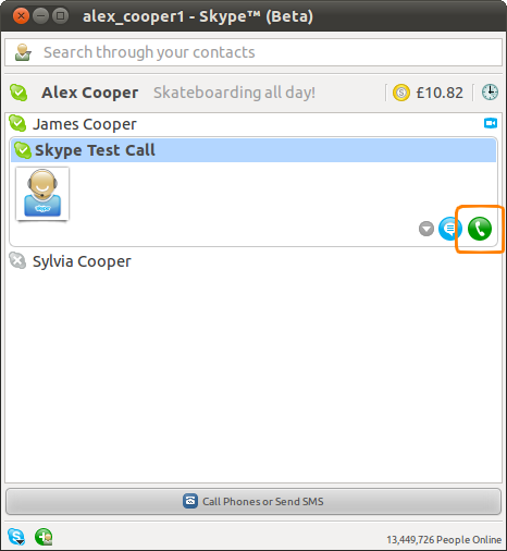 how to do a test video call on skype