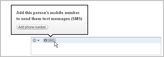 Add phone number button