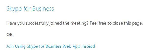 skype for business web应用
